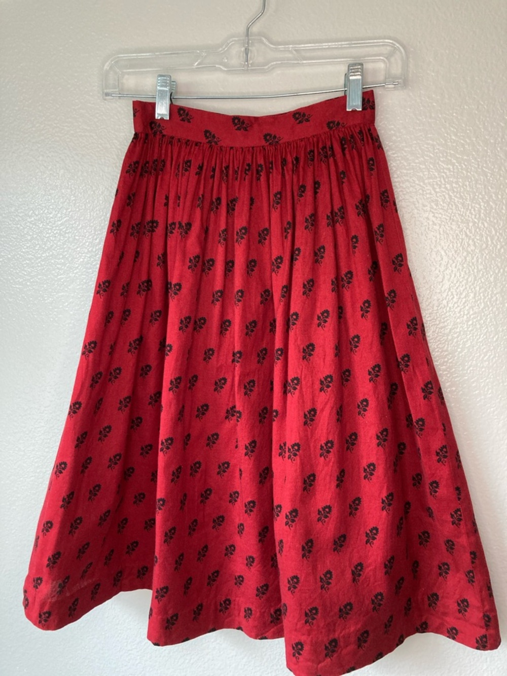 Vintage Pleasant Company American Girl Josafina Meet Midi floral Skirt sz 7